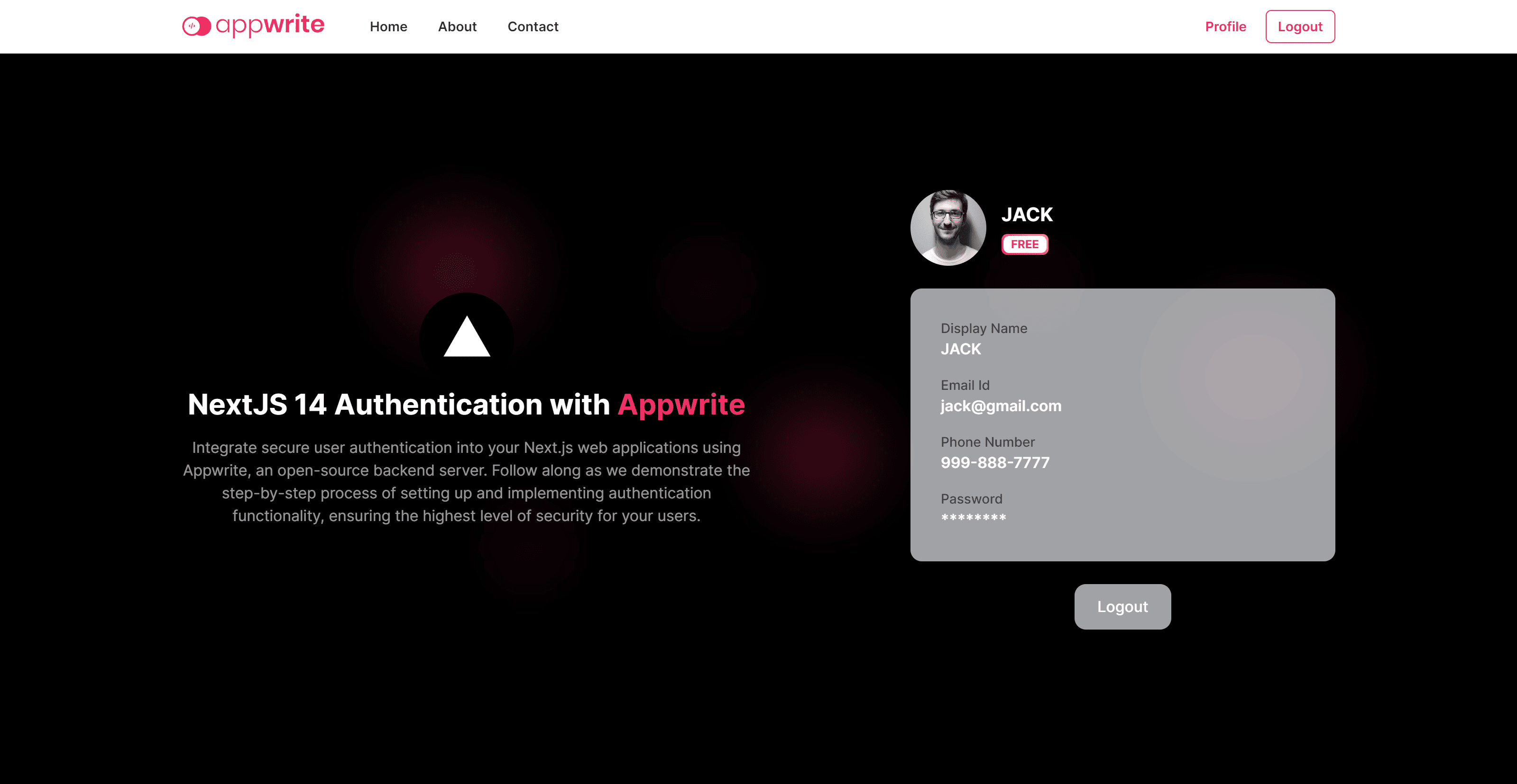 NextJs Appwrite